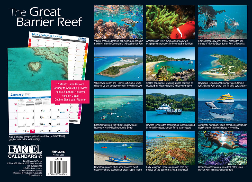Thumbnail: Calendar 2027 335x242mm Islands Great Barrier Reef - CA711 - image 2
