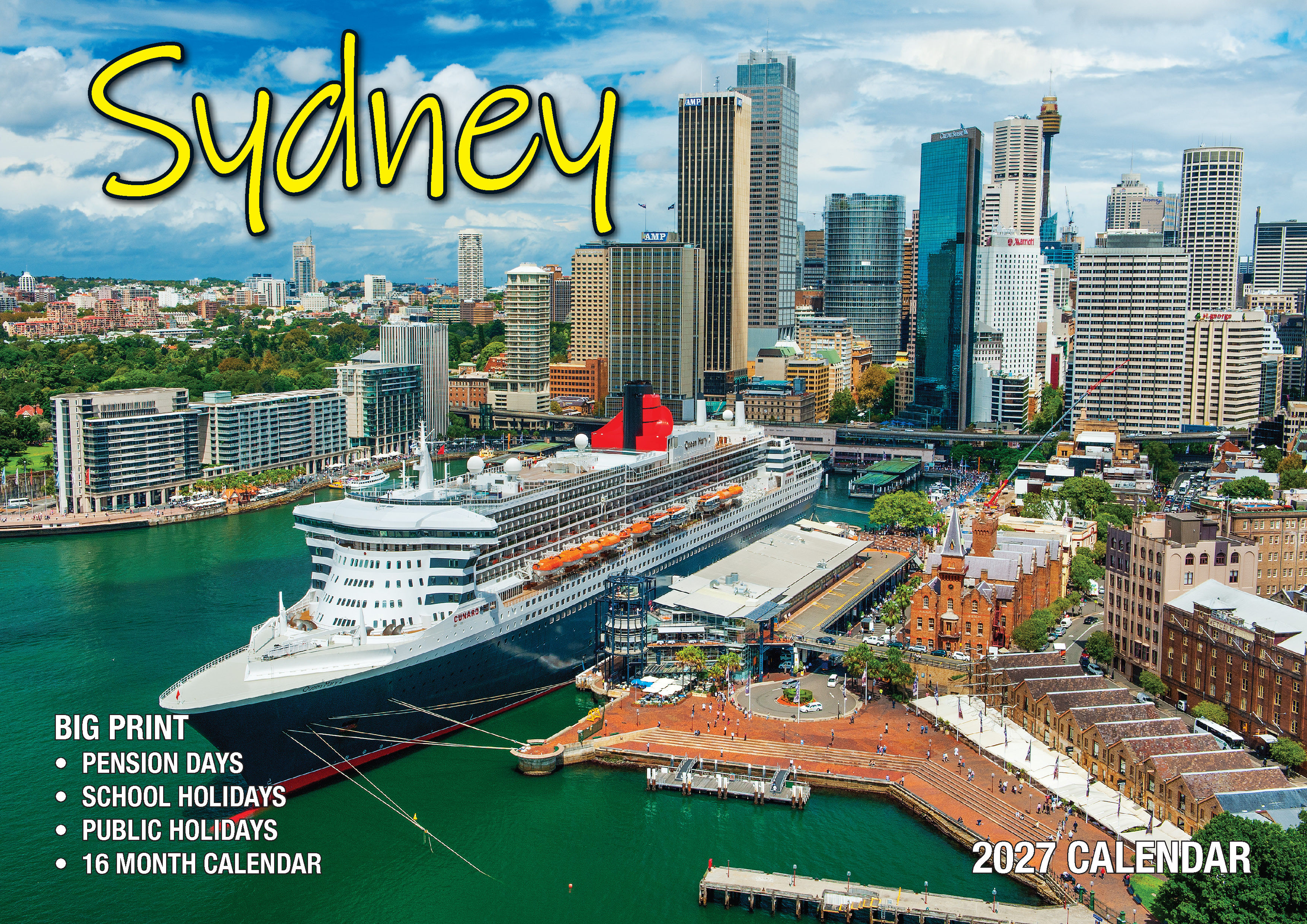Calendar 2027 Big Print Sydney - BP724 - image 1