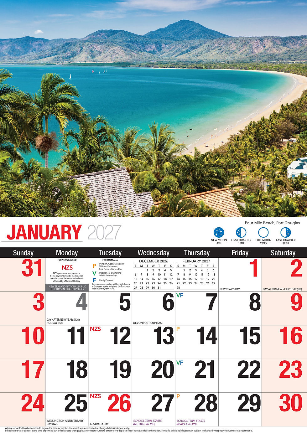 Thumbnail: Calendar 2027 Big Print Far North Queensland - BP732 - image 3