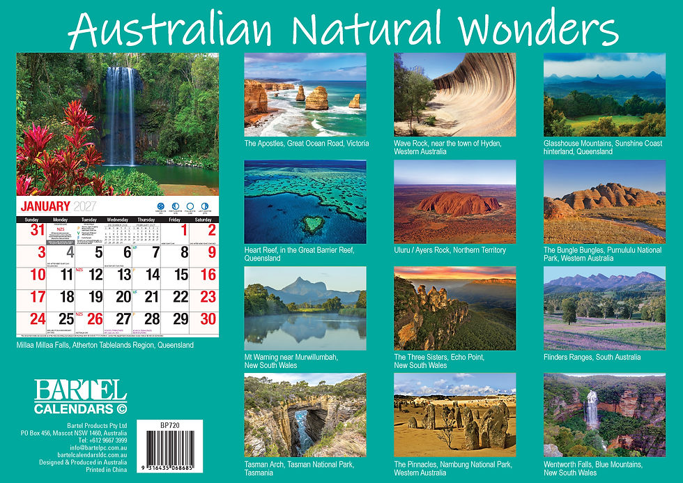 Calendar 2027 Big Print Australian Natural Wonders - BP720 - image 2