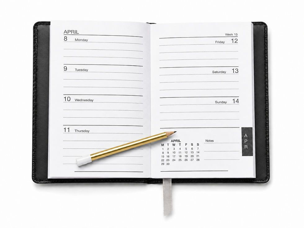Thumbnail: Pocket Diary Week to View 70 X 104 - Black - D104BK - image 2