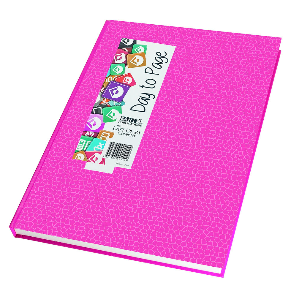Everyday Bound Diary A5 Day to Page - Hot Pink - EA51HP - image 1