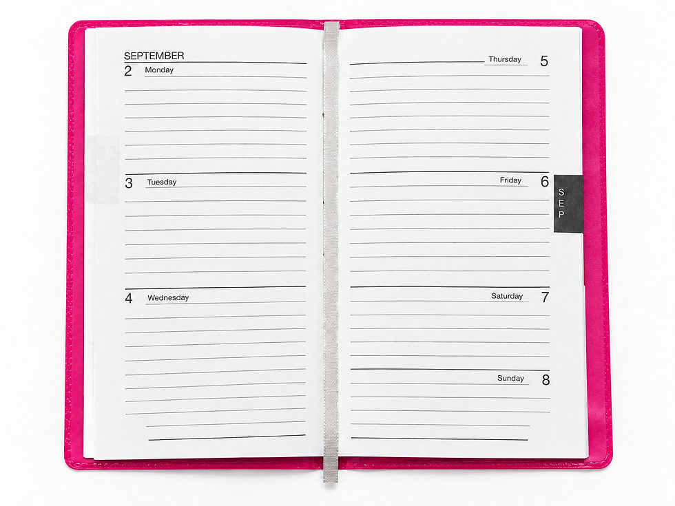 Thumbnail: Pocket Diary Week to View 85 X 153 - Hot Pink - D211HP - image 2