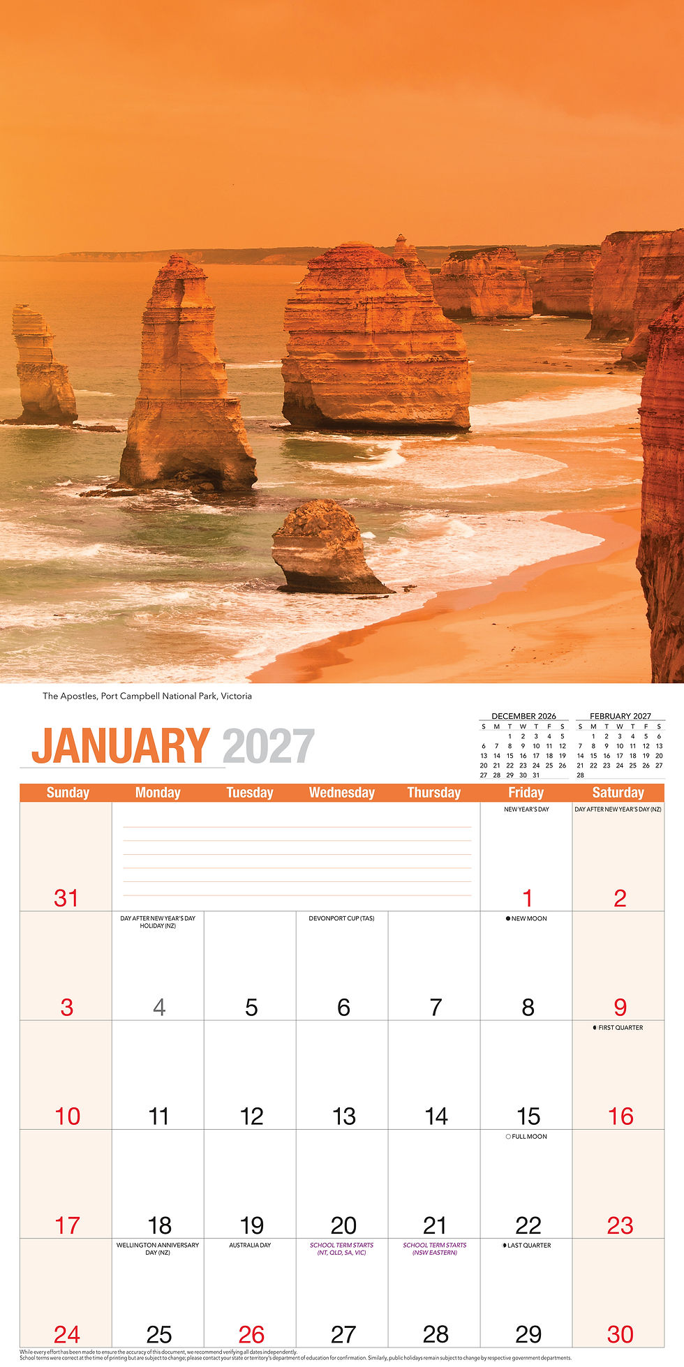 Thumbnail: Calendar 2027 300x300mm Australia Naturally - RB701 - image 3