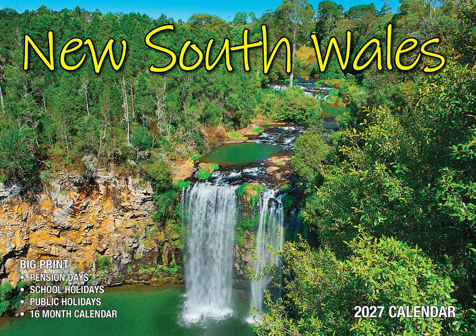 Calendar 2027 Big Print New South Wales - BP725 - image 1