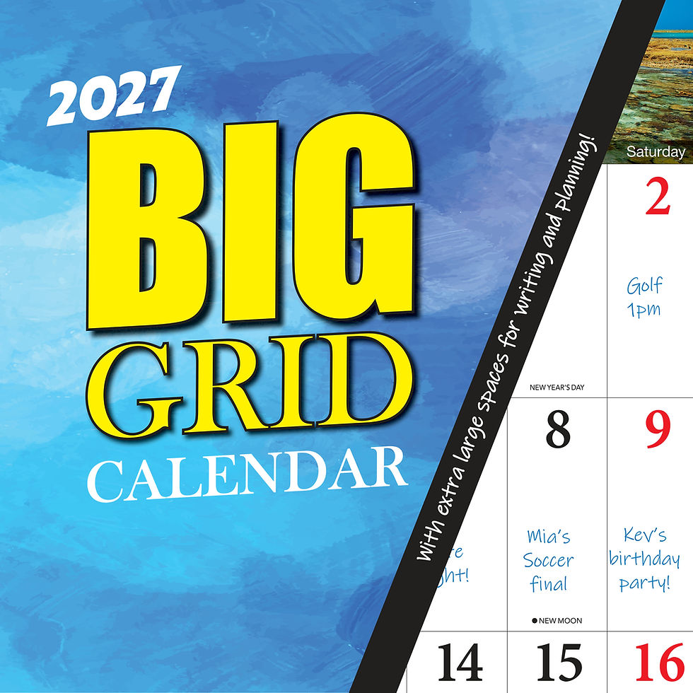 Calendar 2027 300x300mm Big Grid - RB711 - image 1