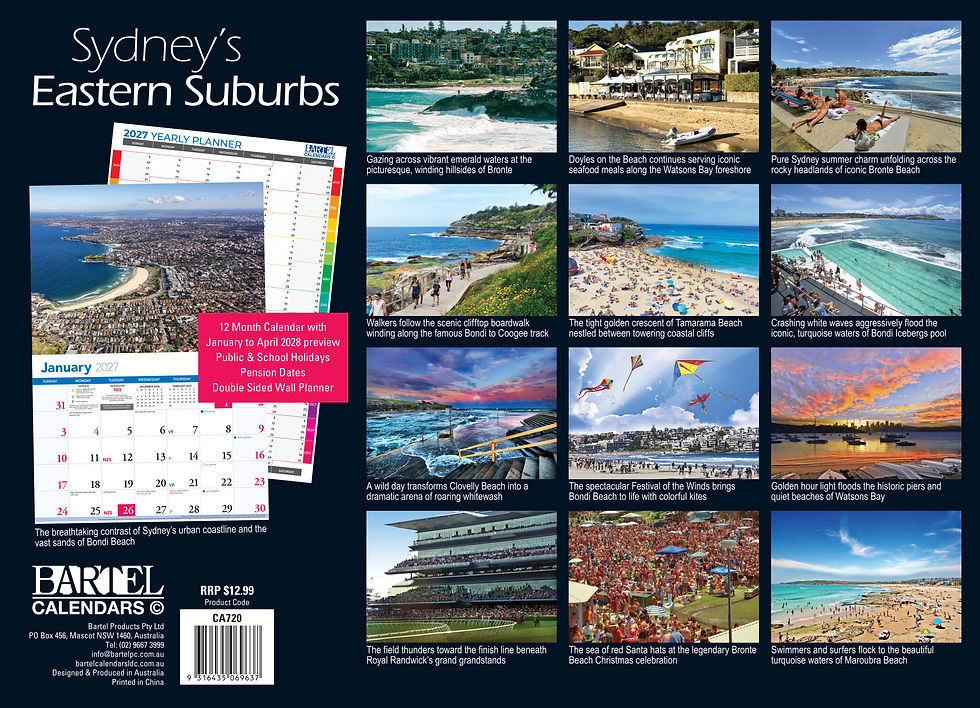 Thumbnail: Calendar 2027 335x242mm Sydneys Eastern Suburbs - CA720 - image 2