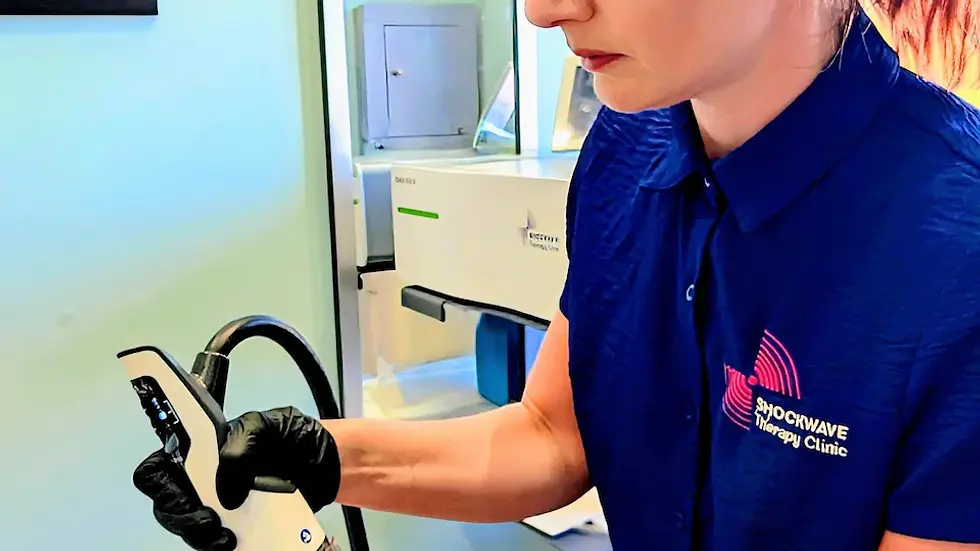 Achilles tendinopathy advanced Focused Shockwave therapy treatment Highams Park.