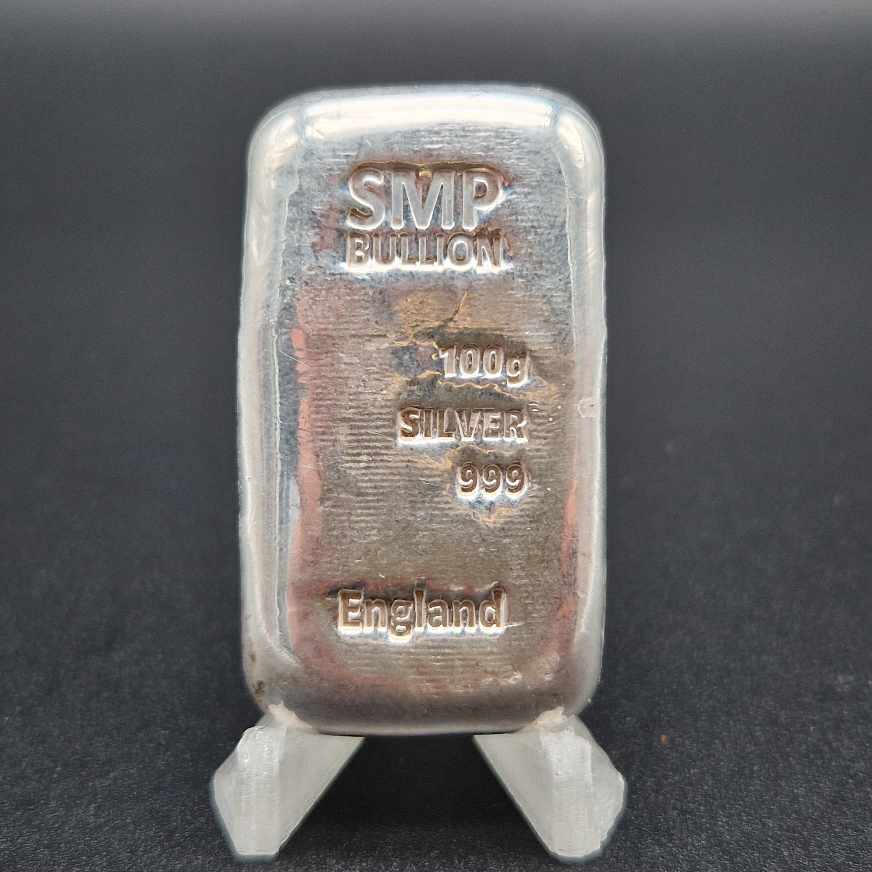 100g Silberbarren 999 SMP Bullion England Feinsilber