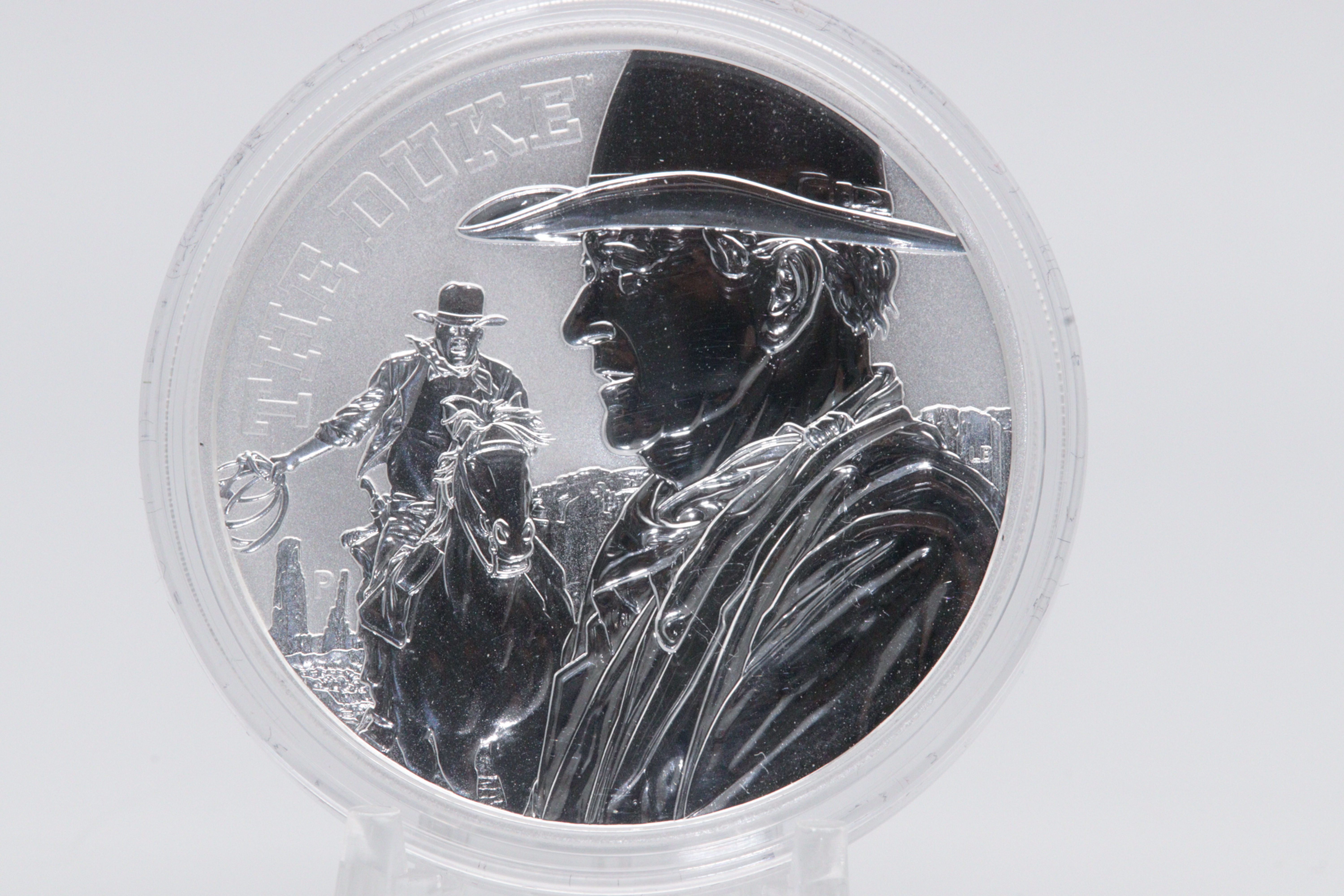John Wayne THE DUKE 1 oz Silbermünze 2020 Tuvalu – Western Legende 999 Silber