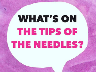 What's on the tip of an acupuncture needle?