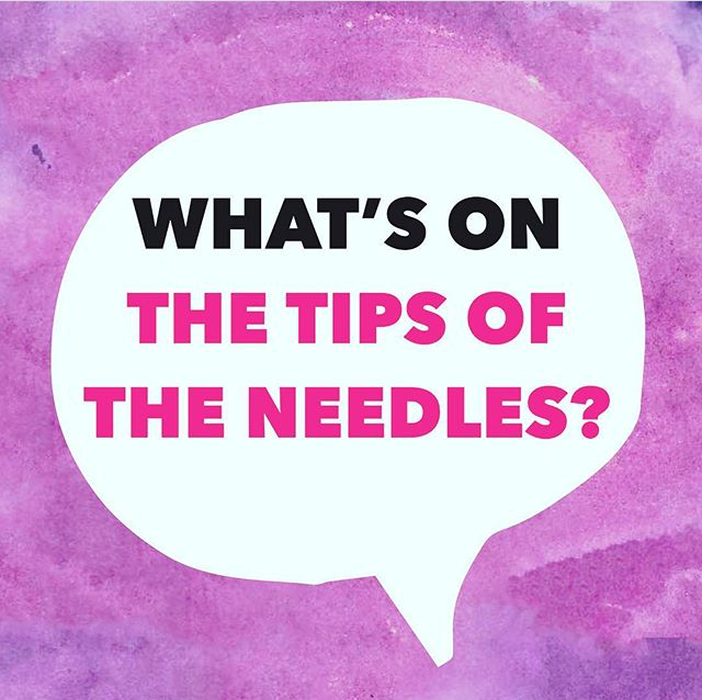 What's on the tip of an acupuncture needle?
