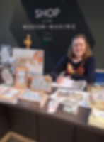 My table set up at the Museum of Making shop for Museum Shop Sunday