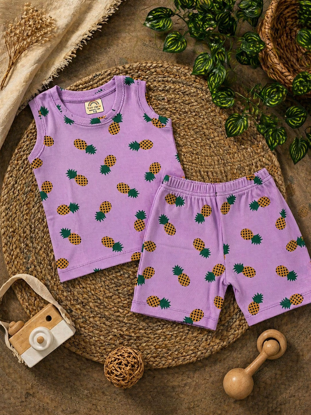 Sleeveless Shorts Set