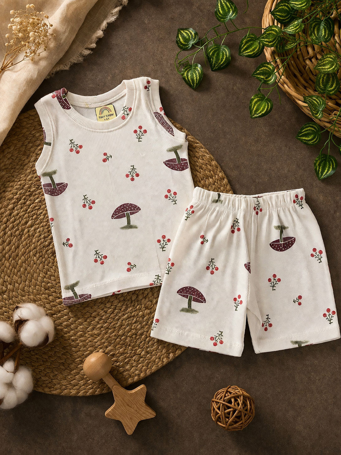 Sleeveless Shorts Set