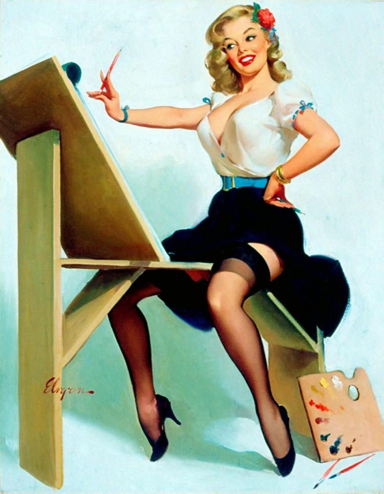 Gil Elvgren Pin up artist - pearl davies 2