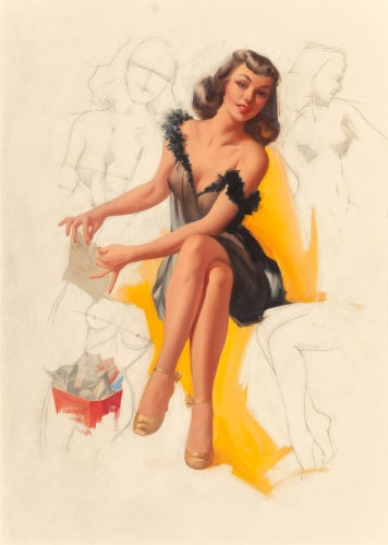 Ted Withers pinup artist - Pearl Davies 4