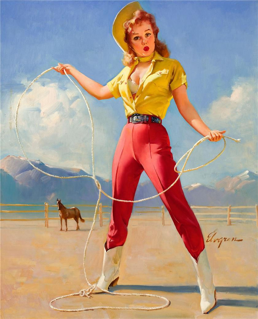 Gil Elvgren Pin up artist - pearl davies 3