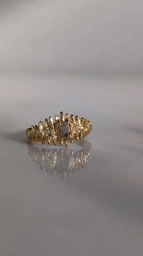 Thumbnail:   Bague en argent 925 plaqué or et topaze