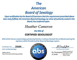 The American Board of Sexology Certificate