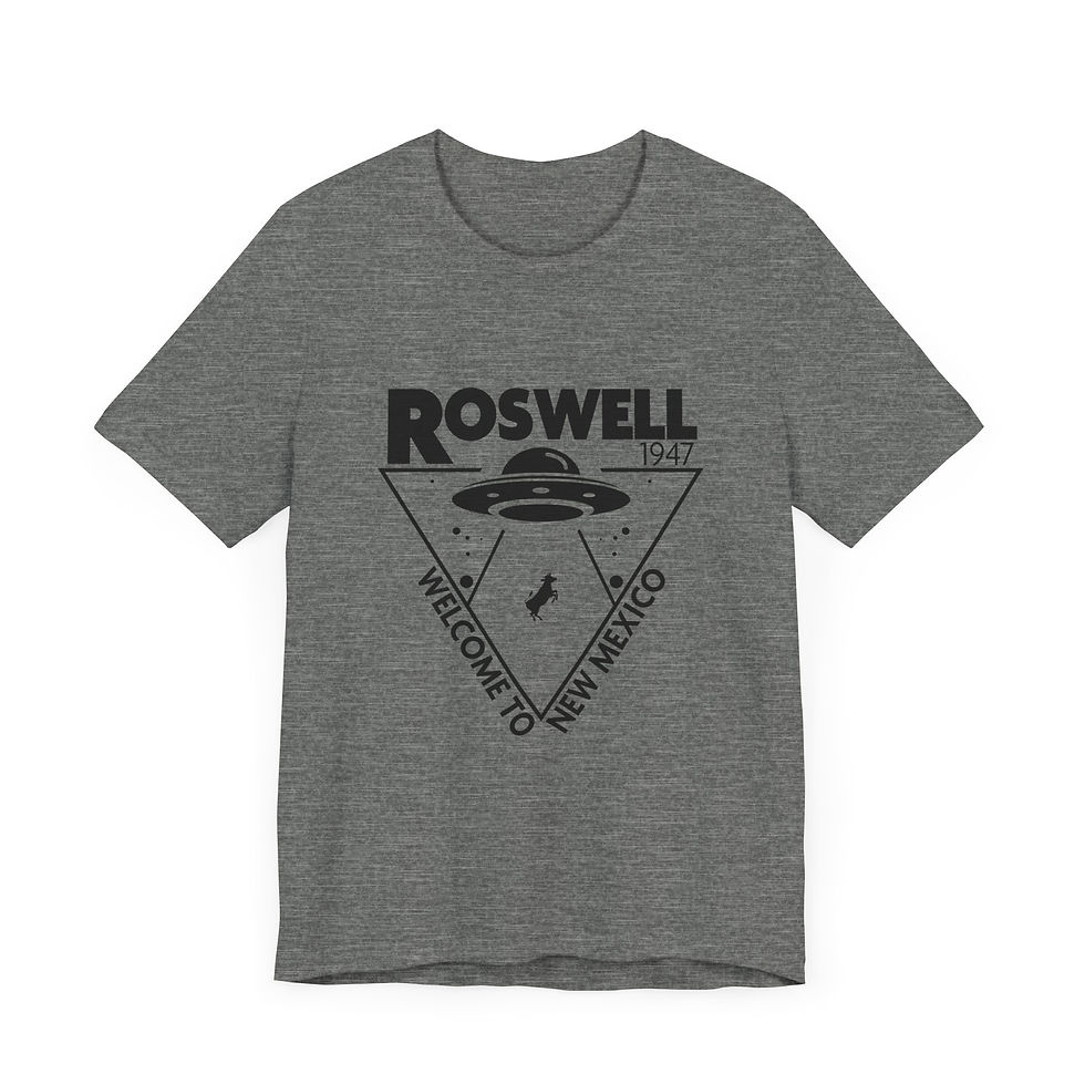 Thumbnail: Roswell 1947 UFO Welcome to New Mexico Alien Encounter Jersey Short Sleeve Tee