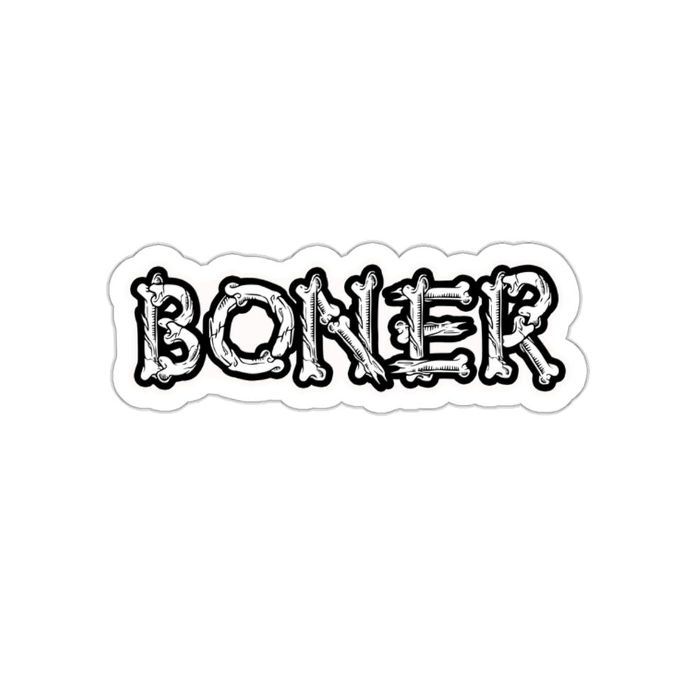 Thumbnail: Boner Skeleton Bones Funny Fun Meme Kiss-Cut Stickers