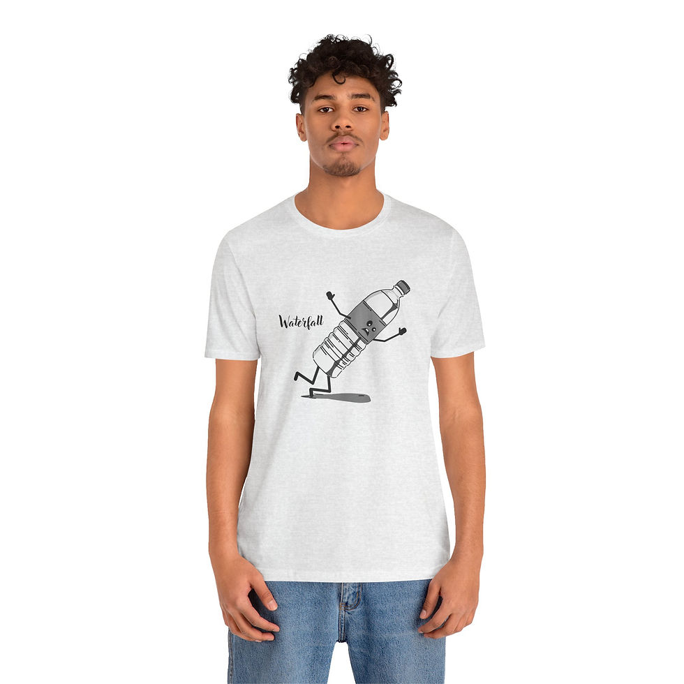 Thumbnail: Waterfall Funny Pun Punny Meme Jersey Short Sleeve Tee