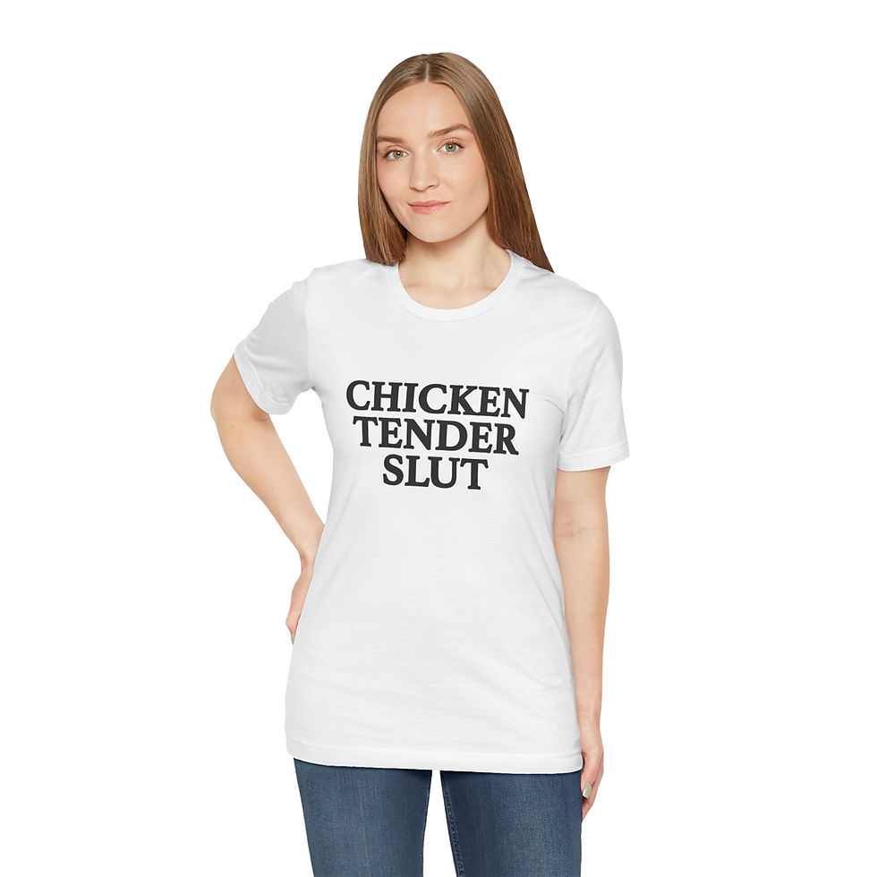 Thumbnail: Chicken Tender Slut Unisex Jersey Short Sleeve Tee