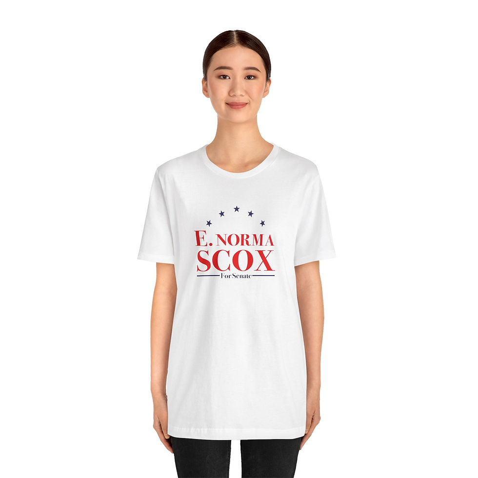 Thumbnail: E. Norma Scox Hilarious Funny Political Unisex Jersey Short Sleeve Tee