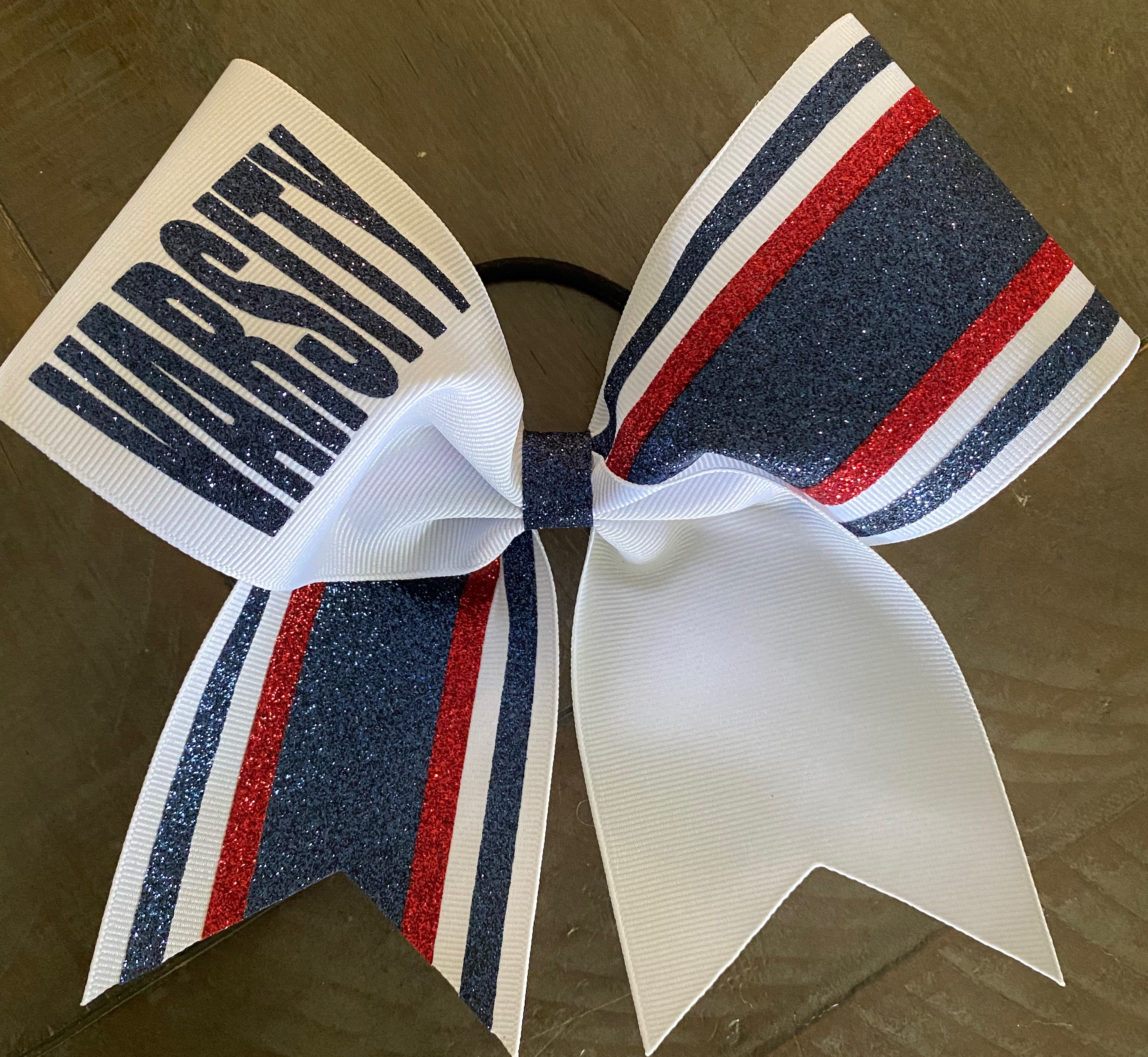 Grosgrain Cheer Bow Stripes on Stripes