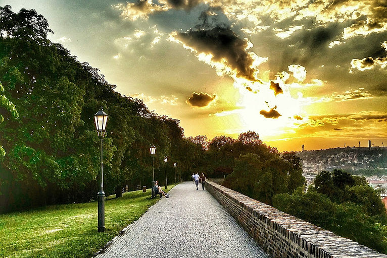 Upper walls of Vysehrad fortress