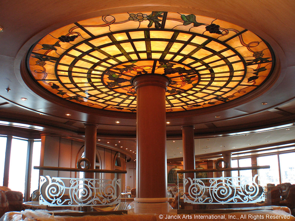 Crown Princess - Sabatini Restaurant Stained Glass Dome