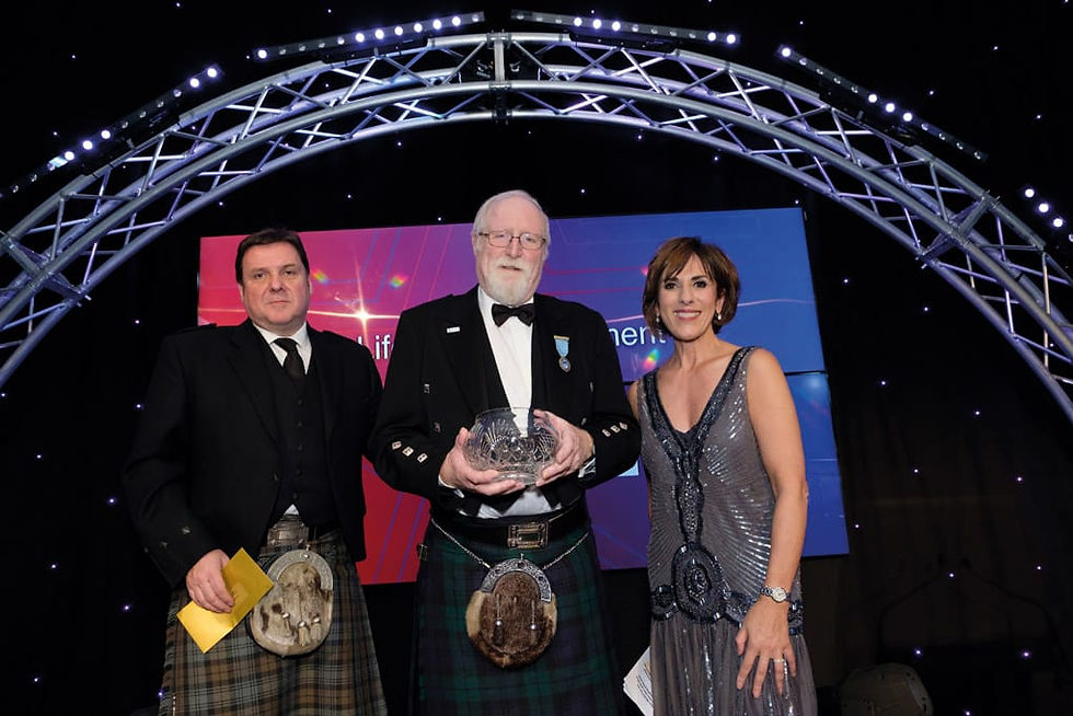 From left: Neil MacEachern, David and presenter Shereen