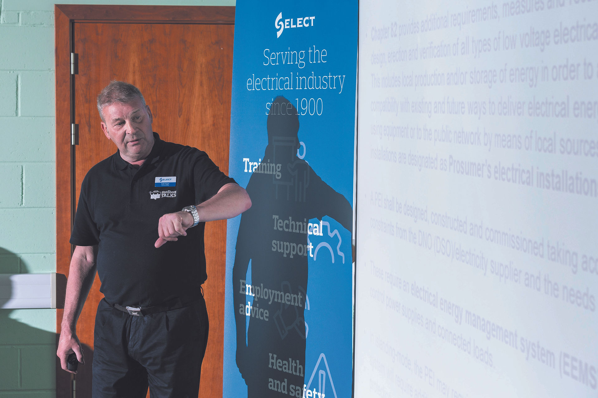 Keith Hagen presenting