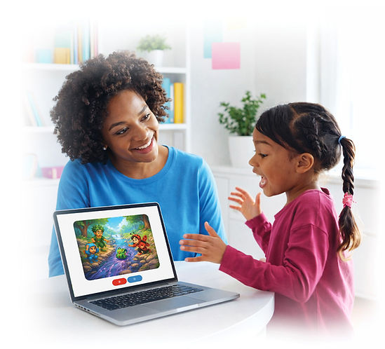 A examiner using the CBDA with a child