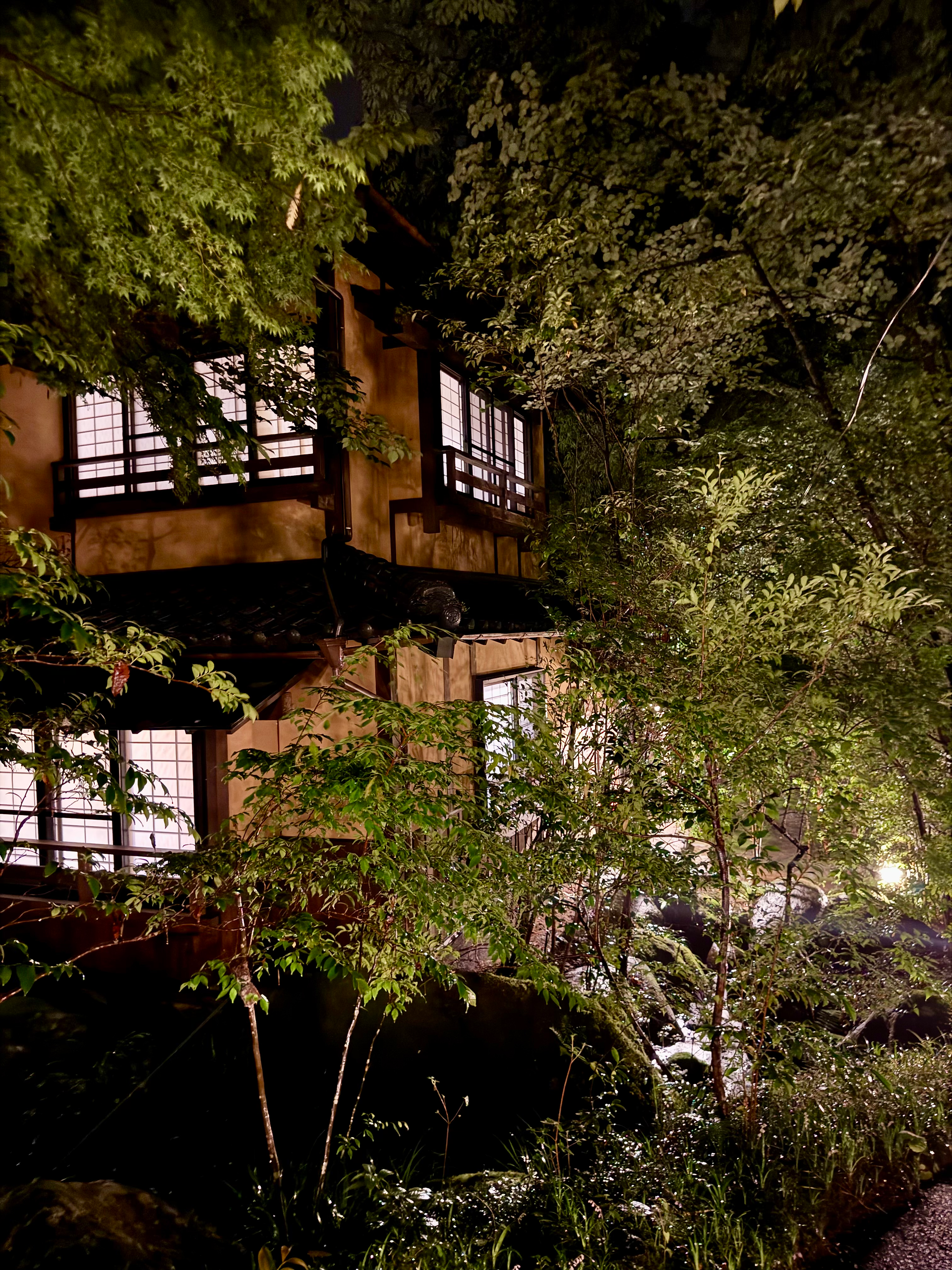 traditional japanese house with shoji windows