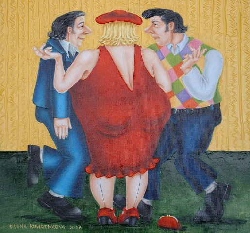 quirky humorous figurative art image