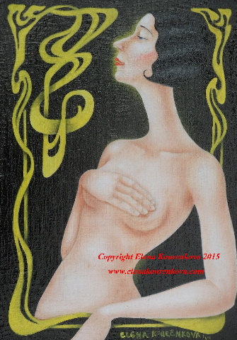 art deco nude