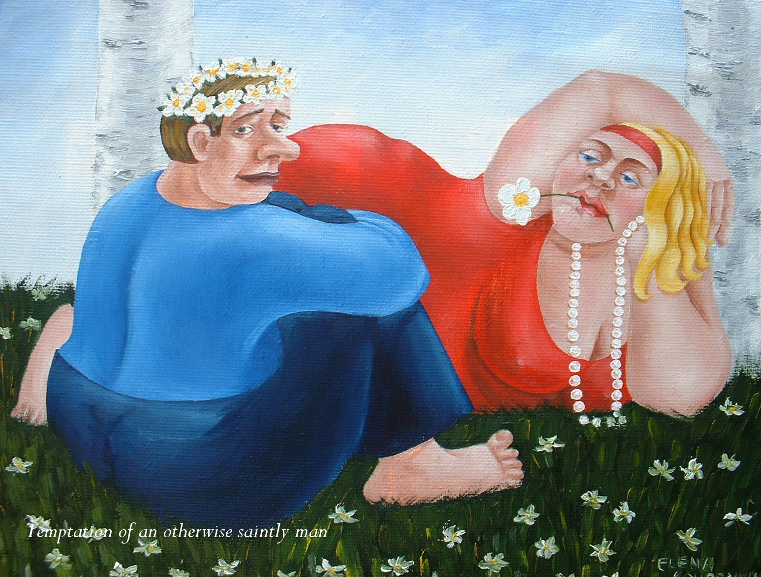 quirky figurative humorous painting