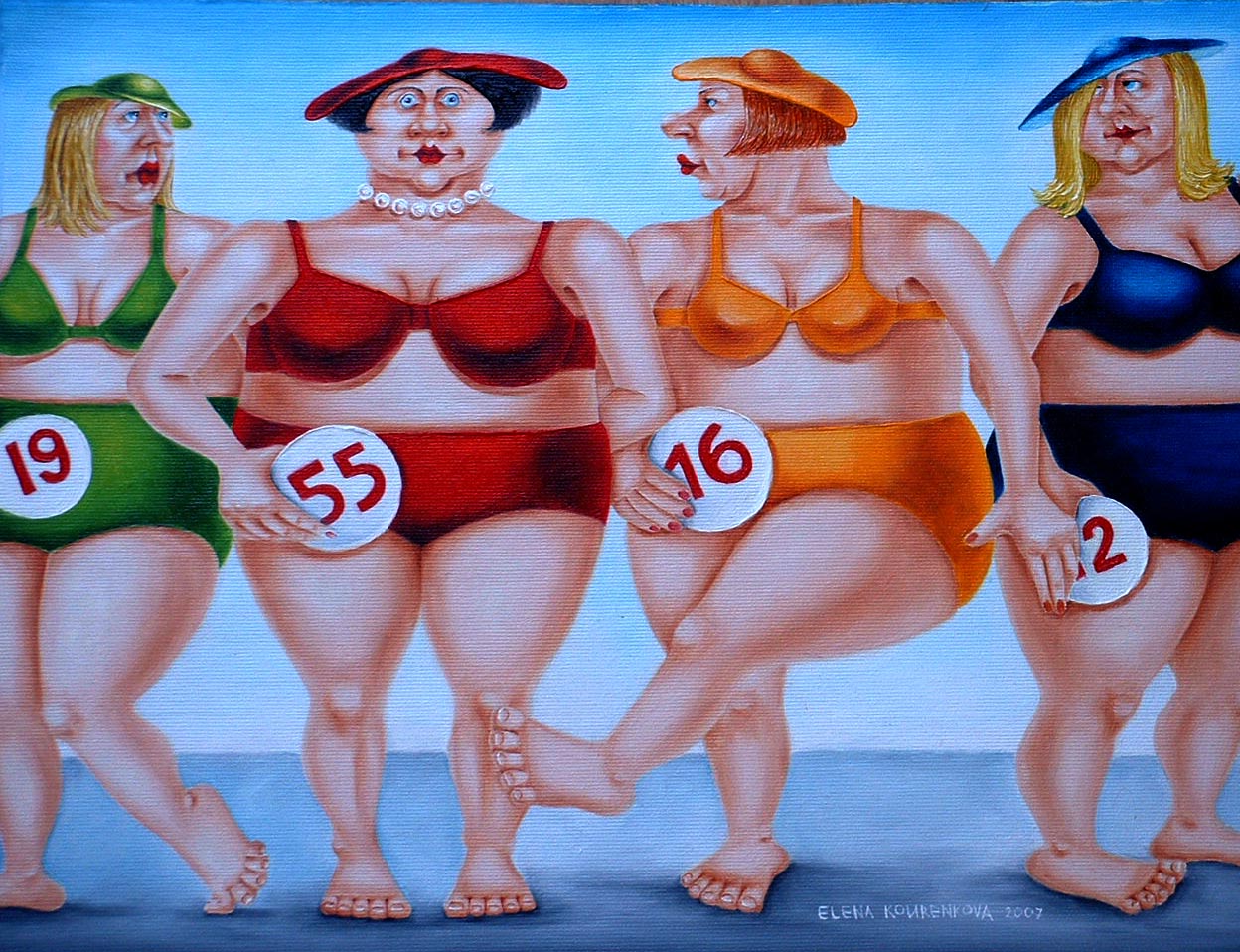 quirky humorous figurative art image