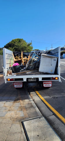 truck loaded with rubbish