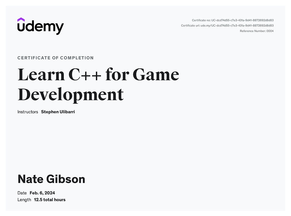Learn C++ For Game Development