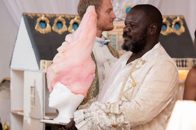 Man with Marie Antoinette Bust