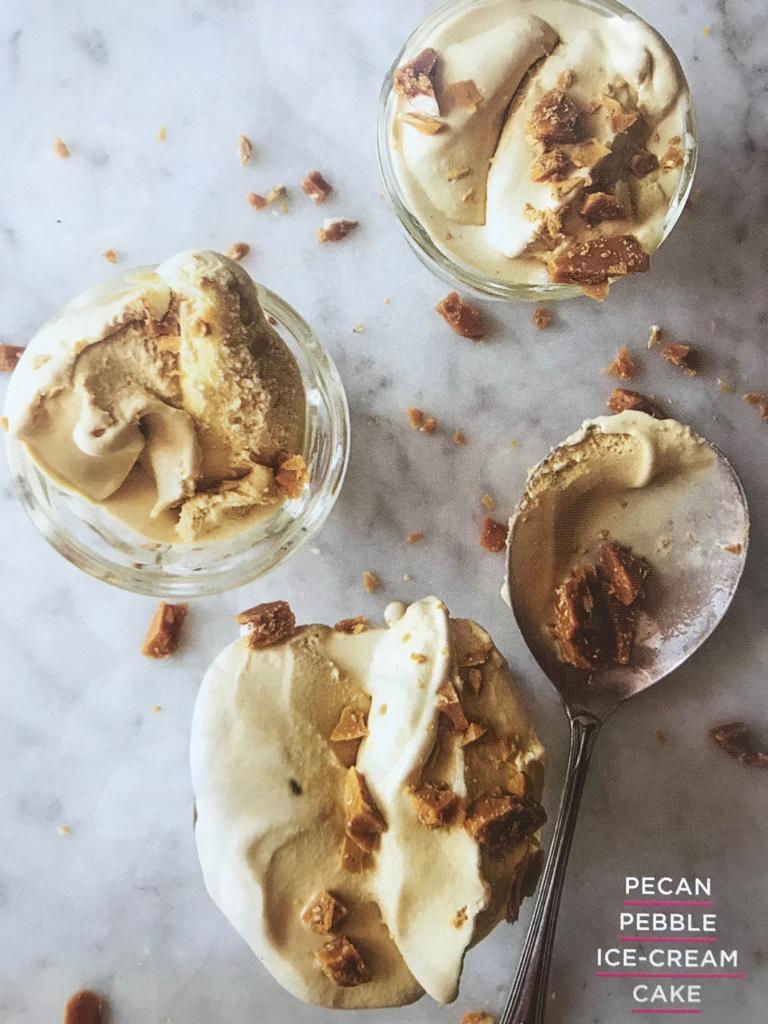 Pecan Pebble Ice-Cream Cake