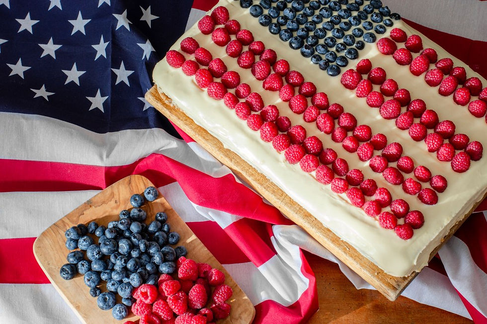 4th of July American Flag cake