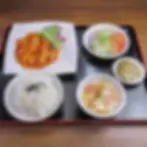 ランチ　エビチリ