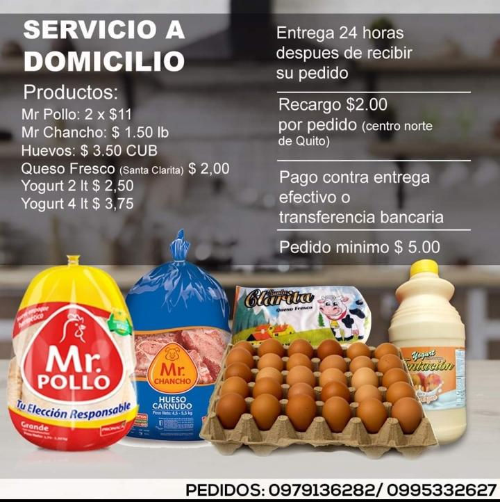 Pollo, carne, lacteos