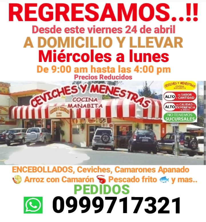 Ceviches y Menestras