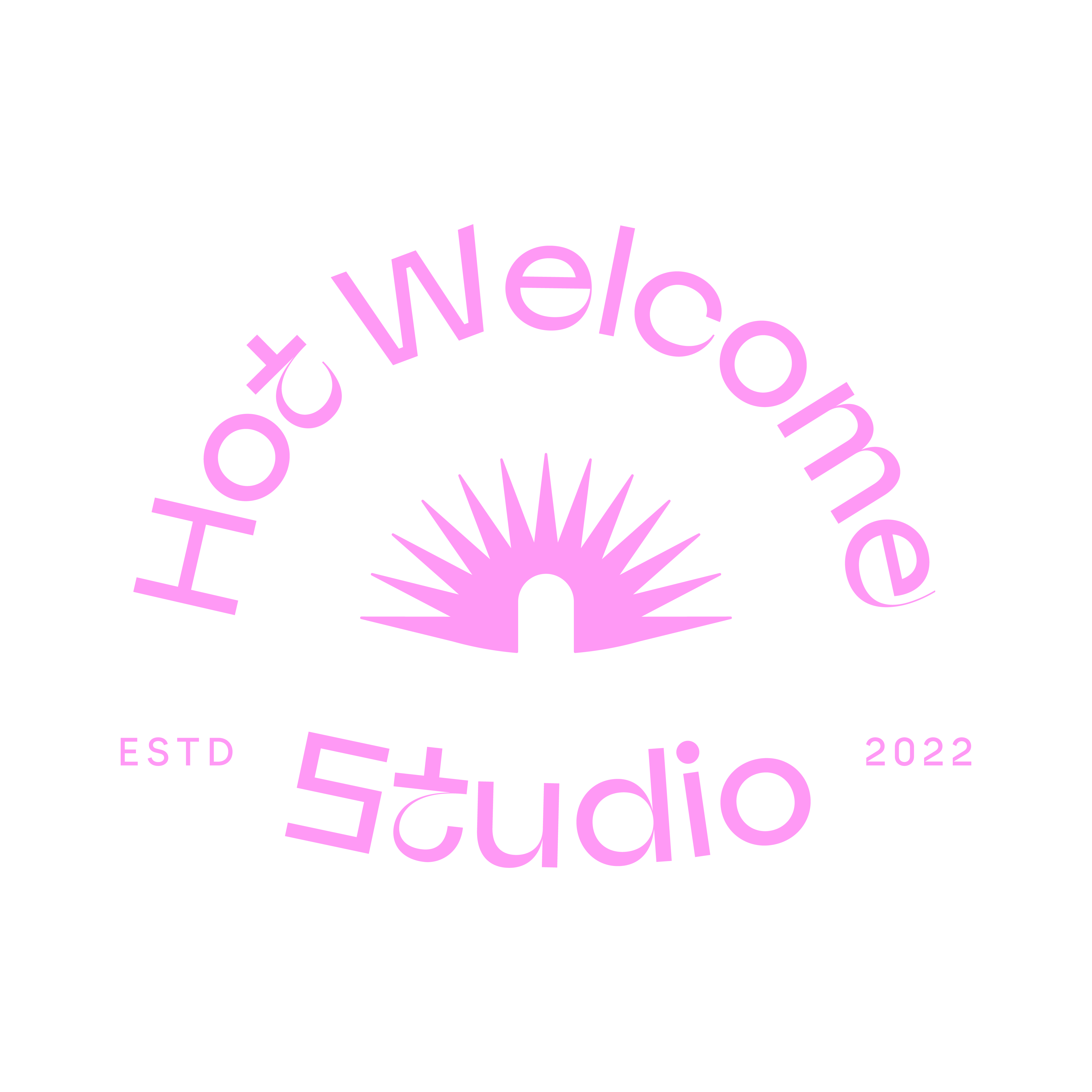Hot Welcome Logo GIF