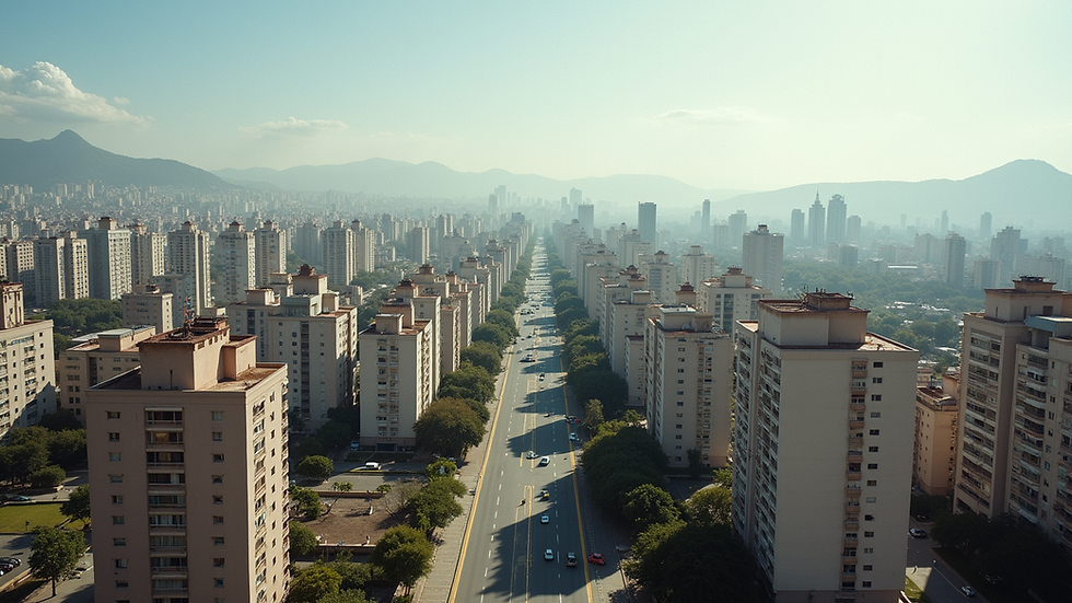 Vista panorámica de edificios residenciales en CABA